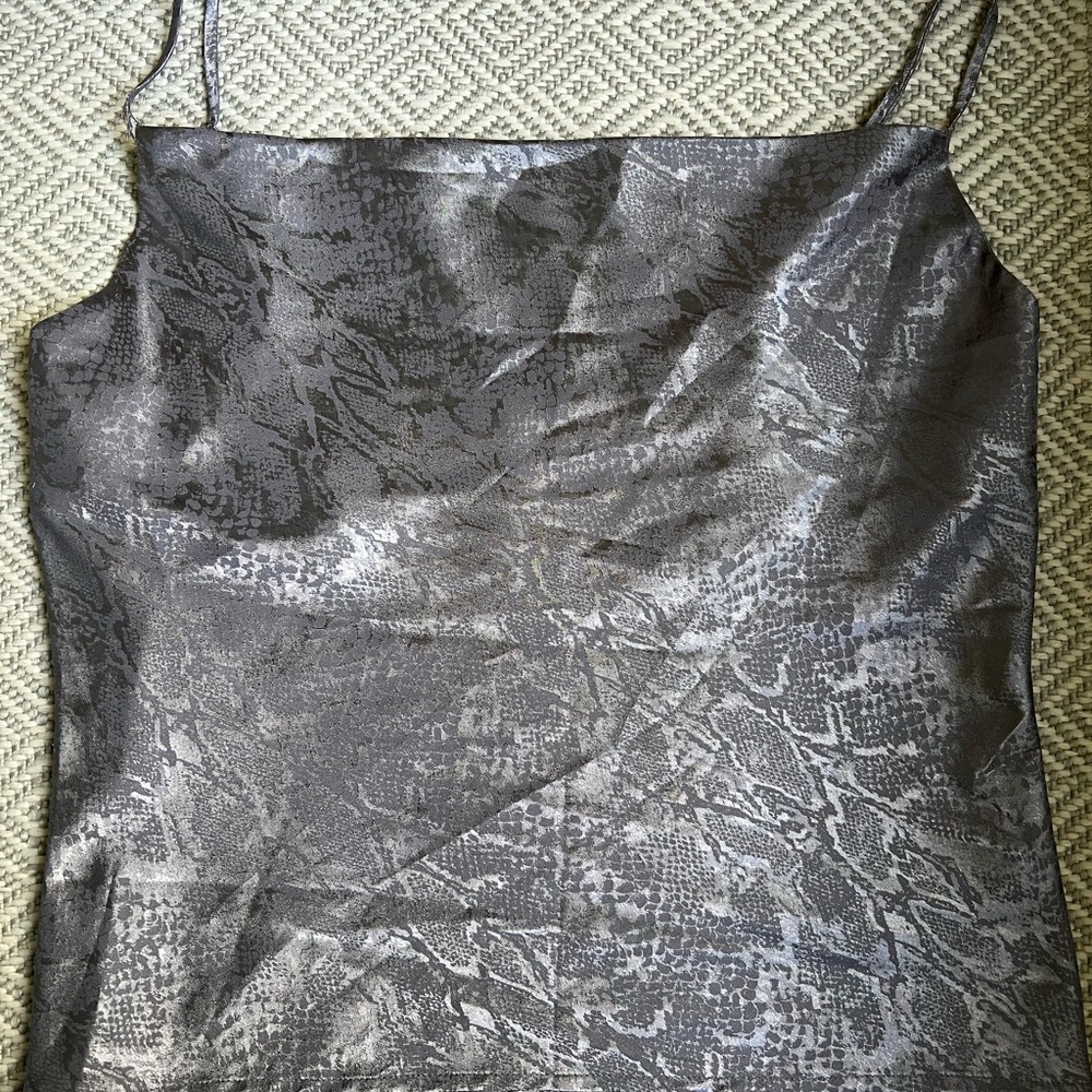 Wayf Metallic Snake Print Camisole, Size Small